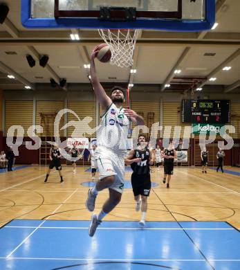 Basketball Zweite Liga 2019/2020. Grunddurchgang 21. Runde. KOS Celovec gegen  Woerthersee Piraten. Marin Sliskovic (KOS Celovec). Klagenfurt, am 8.2.2020.
Foto: Kuess
www.qspictures.net

---
pressefotos, pressefotografie, kuess, qs, qspictures, sport, bild, bilder, bilddatenbank