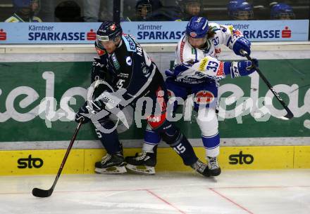 EBEL. Eishockey Bundesliga. VSV gegen Hydro Fehervar AV 19.  Martin Ulmer,  (VSV), Kalle Kaijomaa (Alba Volan). Villach, am 11.2.2020.
Foto: Kuess
www.qspictures.net
---
pressefotos, pressefotografie, kuess, qs, qspictures, sport, bild, bilder, bilddatenbank
