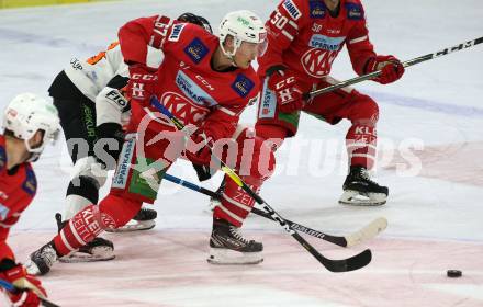 EBEL. Eishockey Bundesliga. KAC gegen	Moser Medical Graz99ers. Petter Hansson (KAC). Klagenfurt, am 12.2.2020.
Foto: Kuess
www.qspictures.net

---
pressefotos, pressefotografie, kuess, qs, qspictures, sport, bild, bilder, bilddatenbank
