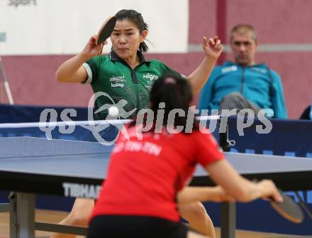 Tischtennis Europacup. TTC Villacher gegen LZ Froschberg. Liu Yuan (Villach), Tin-Tin Ho (Froschberg) . Villach, am 15.2.2020.
Foto: Kuess
www.qspictures.net

---
pressefotos, pressefotografie, kuess, qs, qspictures, sport, bild, bilder, bilddatenbank