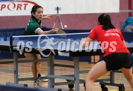 Tischtennis Europacup. TTC Villacher gegen LZ Froschberg. Liu Yuan (Villach), Tin-Tin Ho (Froschberg) . Villach, am 15.2.2020.
Foto: Kuess
www.qspictures.net

---
pressefotos, pressefotografie, kuess, qs, qspictures, sport, bild, bilder, bilddatenbank