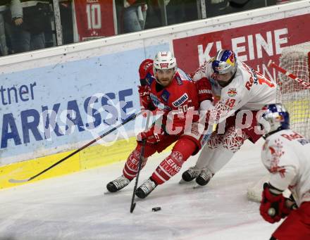 EBEL. Eishockey Bundesliga. KAC gegen	EC Red Bull Salzburg. Neal Matthew (KAC), Schiechl Michael (Salzburg). Klagenfurt, am 18.2.2020.
Foto: Kuess
www.qspictures.net

---
pressefotos, pressefotografie, kuess, qs, qspictures, sport, bild, bilder, bilddatenbank