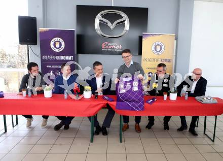 Fussball. SK Austria Klagenfurt. Pressekonferenz. Sandro Zakany, Matthias Imhof, Gernold Opetnik, Ivica Peric, Robert Micheu. Klagenfurt, 19.2.2020.
Foto: Kuess
---
pressefotos, pressefotografie, kuess, qs, qspictures, sport, bild, bilder, bilddatenbank