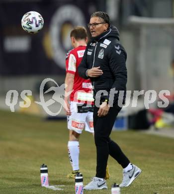 Fussball. 2. Liga. SK Austria Klagenfurt gegen SV Guntamatic Ried.  Trainer Gerald Baumgartner (Ried). Klagenfurt, am 21.2.2020.
Foto: Kuess
www.qspictures.net
---
pressefotos, pressefotografie, kuess, qs, qspictures, sport, bild, bilder, bilddatenbank