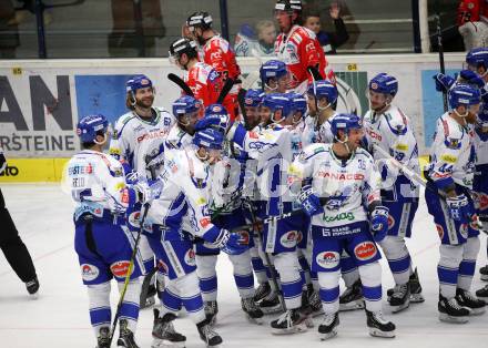 EBEL. Eishockey Bundesliga. VSV gegen HC Orli Znojmo.  Jubel (VSV). Villach, am 21.2.2020.
Foto: Kuess
www.qspictures.net
---
pressefotos, pressefotografie, kuess, qs, qspictures, sport, bild, bilder, bilddatenbank