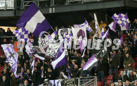 Fussball. 2. Liga. SK Austria Klagenfurt gegen SV Guntamatic Ried.  Fans. Klagenfurt, am 21.2.2020.
Foto: Kuess
www.qspictures.net
---
pressefotos, pressefotografie, kuess, qs, qspictures, sport, bild, bilder, bilddatenbank