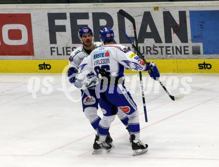 EBEL. Eishockey Bundesliga. VSV gegen HC Orli Znojmo. Torjubel Collins Chris, Karlsson Anton, (VSV). Villach, am 21.2.2020.
Foto: Kuess
www.qspictures.net
---
pressefotos, pressefotografie, kuess, qs, qspictures, sport, bild, bilder, bilddatenbank