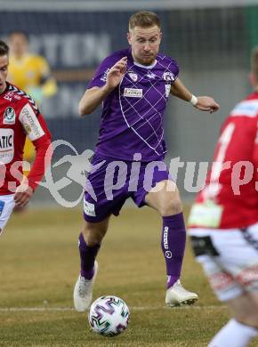 Fussball. 2. Liga. SK Austria Klagenfurt gegen SV Guntamatic Ried.  Markus Rusek (Klagenfurt). Klagenfurt, am 21.2.2020.
Foto: Kuess
www.qspictures.net
---
pressefotos, pressefotografie, kuess, qs, qspictures, sport, bild, bilder, bilddatenbank