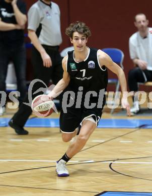 Basketball Zweite Liga 2019/2020. Play Down 1. Runde. KOS Celovec gegen  Raiders Tirol.  Marvin Riedl (Tirol). Klagenfurt, am 22.2.2020.
Foto: Kuess
www.qspictures.net

---
pressefotos, pressefotografie, kuess, qs, qspictures, sport, bild, bilder, bilddatenbank