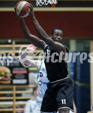 Basketball Zweite Liga 2019/2020. Play Down 1. Runde. KOS Celovec gegen  Raiders Tirol. John Franklyn Gardiner (Tirol). Klagenfurt, am 22.2.2020.
Foto: Kuess
www.qspictures.net

---
pressefotos, pressefotografie, kuess, qs, qspictures, sport, bild, bilder, bilddatenbank