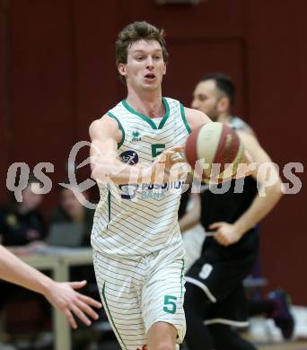 Basketball Zweite Liga 2019/2020. Play Down 1. Runde. KOS Celovec gegen  Raiders Tirol. Andi Smrtnik (KOS Celovec). Klagenfurt, am 22.2.2020.
Foto: Kuess
www.qspictures.net

---
pressefotos, pressefotografie, kuess, qs, qspictures, sport, bild, bilder, bilddatenbank