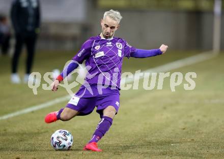 Fussball. 2. Liga. SK Austria Klagenfurt gegen SV Guntamatic Ried.  Okan Aydin (Klagenfurt). Klagenfurt, am 21.2.2020.
Foto: Kuess
www.qspictures.net
---
pressefotos, pressefotografie, kuess, qs, qspictures, sport, bild, bilder, bilddatenbank