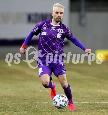 Fussball. 2. Liga. SK Austria Klagenfurt gegen SV Guntamatic Ried.  Okan Aydin (Klagenfurt). Klagenfurt, am 21.2.2020.
Foto: Kuess
www.qspictures.net
---
pressefotos, pressefotografie, kuess, qs, qspictures, sport, bild, bilder, bilddatenbank