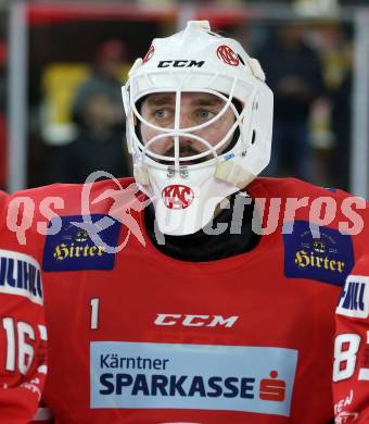 EBEL. Eishockey Bundesliga. KAC gegen	HCB Suedtirol Alperia. Jhonas Enroth (KAC). Klagenfurt, am 27.2.2020.
Foto: Kuess
www.qspictures.net

---
pressefotos, pressefotografie, kuess, qs, qspictures, sport, bild, bilder, bilddatenbank