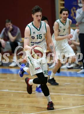 Basketball Zweite Liga 2019/2020. Play Down 2. Runde. KOS Celovec gegen   BBU Salzburg.  Rijad Dzigal (KOS Celovec). Klagenfurt, am 1.3.2020.
Foto: Kuess
www.qspictures.net

---
pressefotos, pressefotografie, kuess, qs, qspictures, sport, bild, bilder, bilddatenbank