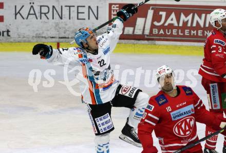 EBEL. Eishockey Bundesliga. KAC gegen	EHC Liwest Black Wings Linz. Torjubel Samuel Hunter Fejes   (Linz). Klagenfurt, am 4.3.2020.
Foto: Kuess
www.qspictures.net

---
pressefotos, pressefotografie, kuess, qs, qspictures, sport, bild, bilder, bilddatenbank