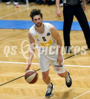 Basketball Zweite Liga 2019/2020. Play-off 2. Runde. Woerthersee Piraten gegen Fuerstenfeld Panthers.  Sebastian Schaal (Piraten). Klagenfurt, am 4.3.2020.
Foto: Kuess
www.qspictures.net

---
pressefotos, pressefotografie, kuess, qs, qspictures, sport, bild, bilder, bilddatenbank
