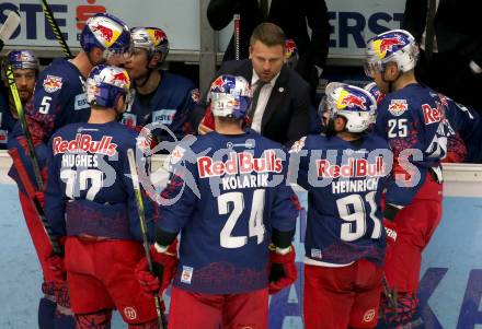 EBEL. Eishockey Bundesliga. VSV gegen EC Red Bull Salzburg.  Trainer Matt McIlvane  (Salzburg). Villach, am 6.3.2020.
Foto: Kuess
www.qspictures.net
---
pressefotos, pressefotografie, kuess, qs, qspictures, sport, bild, bilder, bilddatenbank