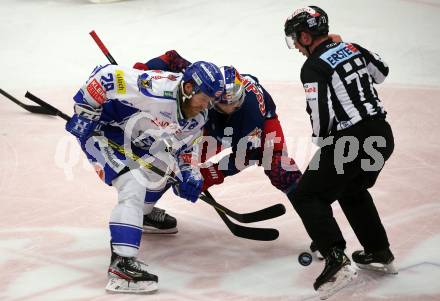 EBEL. Eishockey Bundesliga. VSV gegen EC Red Bull Salzburg.  Miika Lahti,  (VSV), Raphael Herburger (Salzburg). Villach, am 6.3.2020.
Foto: Kuess
www.qspictures.net
---
pressefotos, pressefotografie, kuess, qs, qspictures, sport, bild, bilder, bilddatenbank