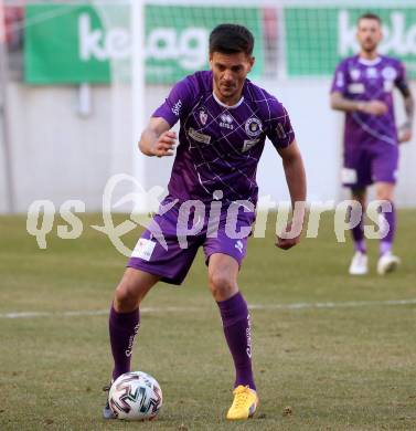 Fussball. 2. Liga. SK Austria Klagenfurt gegen FC Mohren Dornbirn 1913.  Darijo Pecirep (Klagenfurt). Klagenfurt, am 7.3.2020.
Foto: Kuess
www.qspictures.net
---
pressefotos, pressefotografie, kuess, qs, qspictures, sport, bild, bilder, bilddatenbank