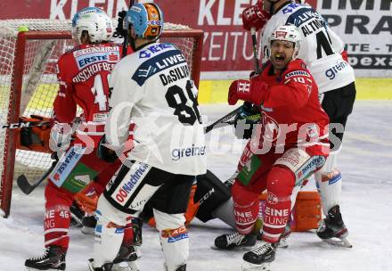 EBEL. Eishockey Bundesliga. KAC gegen	EHC Liwest Black Wings Linz. Torjubel Andrew Jacob Kozek (KAC). Klagenfurt, am 8.3.2020.
Foto: Kuess
www.qspictures.net

---
pressefotos, pressefotografie, kuess, qs, qspictures, sport, bild, bilder, bilddatenbank
