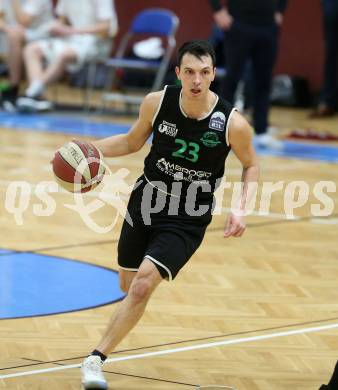 Basketball Zweite Liga 2019/2020. Play Down 3. Runde. KOS Celovec gegen  Union Deutsch Wagram Alligators. Lukas Hofer (Deutsch Wagram). Klagenfurt, am 7.3.2020.
Foto: Kuess
www.qspictures.net

---
pressefotos, pressefotografie, kuess, qs, qspictures, sport, bild, bilder, bilddatenbank