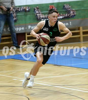 Basketball Zweite Liga 2019/2020. Play Down 3. Runde. KOS Celovec gegen  Union Deutsch Wagram Alligators. Lukas Reichle (Deutsch Wagram). Klagenfurt, am 7.3.2020.
Foto: Kuess
www.qspictures.net

---
pressefotos, pressefotografie, kuess, qs, qspictures, sport, bild, bilder, bilddatenbank