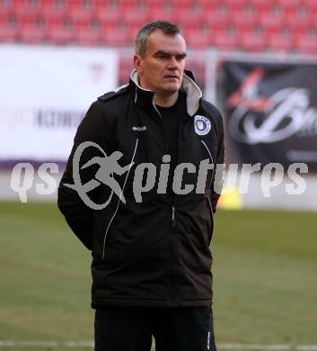 Fussball. 2. Liga. SK Austria Klagenfurt gegen FC Mohren Dornbirn 1913.  Trainer Robert Micheu (Klagenfurt). Klagenfurt, am 7.3.2020.
Foto: Kuess
www.qspictures.net
---
pressefotos, pressefotografie, kuess, qs, qspictures, sport, bild, bilder, bilddatenbank