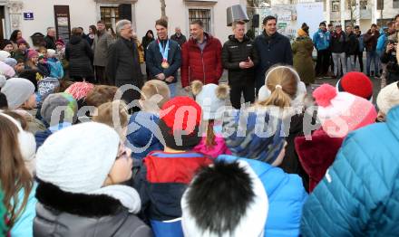 Ski Alpin. Empfang Jugendolympiasieger Philip Hoffmann.  Landeshauptmann Peter Kaiser, Philip Hoffmann, Arno Arthofer. Spittal an der Drau, am 17.1.2020.
Foto: Kuess
www.qspictures.net
---
pressefotos, pressefotografie, kuess, qs, qspictures, sport, bild, bilder, bilddatenbank