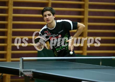 Tischtennis Kaerntner Meisterschaft. Tobias Siwetz. Villach, am 22.12.2019.
Foto: Kuess
www.qspictures.net
---
pressefotos, pressefotografie, kuess, qs, qspictures, sport, bild, bilder, bilddatenbank