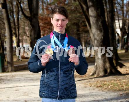 Ski Alpin. Empfang Jugendolympiasieger Philip Hoffmann. Philip Hoffmann. Spittal an der Drau, am 17.1.2020.
Foto: Kuess
www.qspictures.net

---
pressefotos, pressefotografie, kuess, qs, qspictures, sport, bild, bilder, bilddatenbank