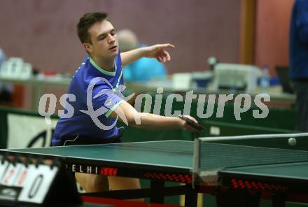 Tischtennis Kaerntner Meisterschaft. Martin Gutschi. Villach, am 22.12.2019.
Foto: Kuess
www.qspictures.net
---
pressefotos, pressefotografie, kuess, qs, qspictures, sport, bild, bilder, bilddatenbank