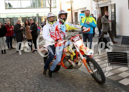 Ski Alpin. Empfang Jugendolympiasieger Philip Hoffmann.  Werner Mueller, Philip Hoffmann. Spittal an der Drau, am 17.1.2020.
Foto: Kuess
www.qspictures.net
---
pressefotos, pressefotografie, kuess, qs, qspictures, sport, bild, bilder, bilddatenbank