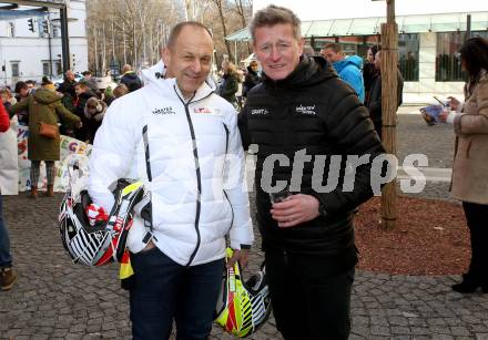 Ski Alpin. Empfang Jugendolympiasieger Philip Hoffmann.  Werner Mueller, Arno Arthofer. Spittal an der Drau, am 17.1.2020.
Foto: Kuess
www.qspictures.net
---
pressefotos, pressefotografie, kuess, qs, qspictures, sport, bild, bilder, bilddatenbank
