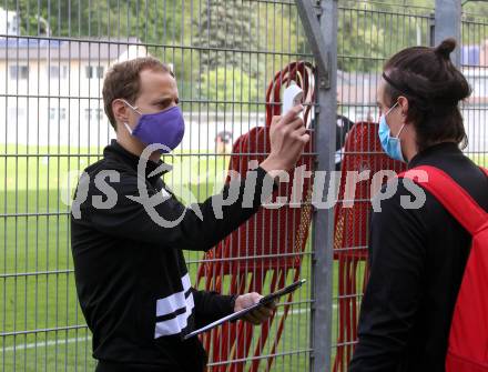 Fussball. 2. Liga. SK Austria Klagenfurt. Training. Fabian Hafner,  Zan Pelko. Klagenfurt, am 18.5.2020.
Foto: Kuess
www.qspictures.net 
---
pressefotos, pressefotografie, kuess, qs, qspictures, sport, bild, bilder, bilddatenbank