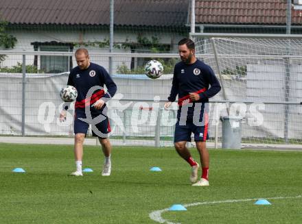 Fussball. 2. Liga. SK Austria Klagenfurt. Training.     Markus Rusek, Sandro Zakany. Klagenfurt, am 18.5.2020.
Foto: Kuess
www.qspictures.net 
---
pressefotos, pressefotografie, kuess, qs, qspictures, sport, bild, bilder, bilddatenbank