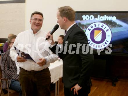 Fussball. 2. Liga. 100 Jahr Feier SK Austria Klagenfurt.  Mario Donner, Christian Rosenzopf. Klagenfurt, am 1.6.2020.
Foto: Kuess
www.qspictures.net
---
pressefotos, pressefotografie, kuess, qs, qspictures, sport, bild, bilder, bilddatenbank