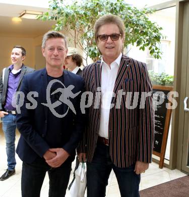 Fussball. 2. Liga. 100 Jahr Feier SK Austria Klagenfurt.  Landessportdirektor Arno Arthofer, Kurt Widmann. Klagenfurt, am 1.6.2020.
Foto: Kuess
www.qspictures.net
---
pressefotos, pressefotografie, kuess, qs, qspictures, sport, bild, bilder, bilddatenbank