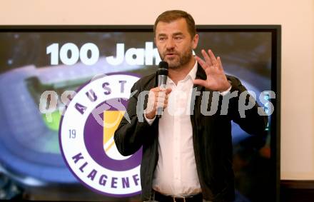 Fussball. 2. Liga. 100 Jahr Feier SK Austria Klagenfurt.  Zeljko Karajica. Klagenfurt, am 1.6.2020.
Foto: Kuess
www.qspictures.net
---
pressefotos, pressefotografie, kuess, qs, qspictures, sport, bild, bilder, bilddatenbank
