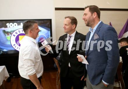 Fussball. 2. Liga. 100 Jahr Feier SK Austria Klagenfurt.  Matthias Imhof, Christian Rosenzopf. Klagenfurt, am 1.6.2020.
Foto: Kuess
www.qspictures.net
---
pressefotos, pressefotografie, kuess, qs, qspictures, sport, bild, bilder, bilddatenbank