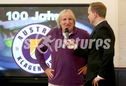 Fussball. 2. Liga. 100 Jahr Feier SK Austria Klagenfurt.  Helmut Koenig, Christian Rosenzopf. Klagenfurt, am 1.6.2020.
Foto: Kuess
www.qspictures.net
---
pressefotos, pressefotografie, kuess, qs, qspictures, sport, bild, bilder, bilddatenbank