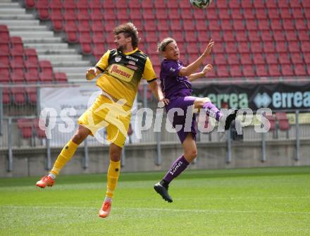 Fussball. 2. Liga. SK Austria Klagenfurt gegen Kapfenberger SV. Patrick Greil (Klagenfurt), Mario Cetina (Kapfenberger SV). Klagenfurt, am 7.6.2020.
Foto: Kuess
www.qspictures.net
---
pressefotos, pressefotografie, kuess, qs, qspictures, sport, bild, bilder, bilddatenbank