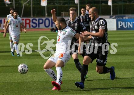 Fussball Bundesliga. RZ Pellets WAC gegen LASK. Shon Zalman Weissman,  (WAC), Gernot Trauner  (LASK). Wolfsberg, am 7.6.2020.
Foto: Kuess
www.qspictures.net

---
pressefotos, pressefotografie, kuess, qs, qspictures, sport, bild, bilder, bilddatenbank