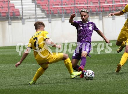 Fussball. 2. Liga. SK Austria Klagenfurt gegen Kapfenberger SV. Okan Aydin (Klagenfurt), Christoph Graschi (Kapfenberger SV). Klagenfurt, am 7.6.2020.
Foto: Kuess
www.qspictures.net
---
pressefotos, pressefotografie, kuess, qs, qspictures, sport, bild, bilder, bilddatenbank