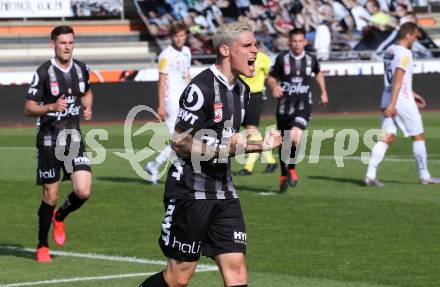 Fussball Bundesliga. RZ Pellets WAC gegen LASK. Torjubel Dominik Frieser  (LASK). Wolfsberg, am 7.6.2020.
Foto: Kuess
www.qspictures.net

---
pressefotos, pressefotografie, kuess, qs, qspictures, sport, bild, bilder, bilddatenbank