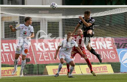 Fussball Bundesliga. RZ Pellets WAC gegen LASK. Lukas Schmitz, Mario Laitgeb, Alexander Kofler (WAC), James Holland  (LASK). Wolfsberg, am 7.6.2020.
Foto: Kuess
www.qspictures.net

---
pressefotos, pressefotografie, kuess, qs, qspictures, sport, bild, bilder, bilddatenbank