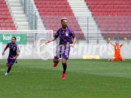 Fussball. 2. Liga. SK Austria Klagenfurt gegen Kapfenberger SV. Torjubel Okan Aydin, (Klagenfurt). Klagenfurt, am 7.6.2020.
Foto: Kuess
www.qspictures.net
---
pressefotos, pressefotografie, kuess, qs, qspictures, sport, bild, bilder, bilddatenbank