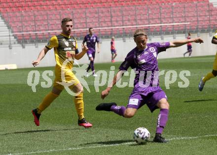 Fussball. 2. Liga. SK Austria Klagenfurt gegen Kapfenberger SV. Patrick Greil (Klagenfurt), Matija Horvat (Kapfenberger SV). Klagenfurt, am 7.6.2020.
Foto: Kuess
www.qspictures.net
---
pressefotos, pressefotografie, kuess, qs, qspictures, sport, bild, bilder, bilddatenbank
