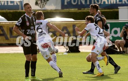 Fussball Bundesliga. RZ Pellets WAC gegen LASK. Torjubel  Michael Novak (WAC). Wolfsberg, am 7.6.2020.
Foto: Kuess
www.qspictures.net

---
pressefotos, pressefotografie, kuess, qs, qspictures, sport, bild, bilder, bilddatenbank
