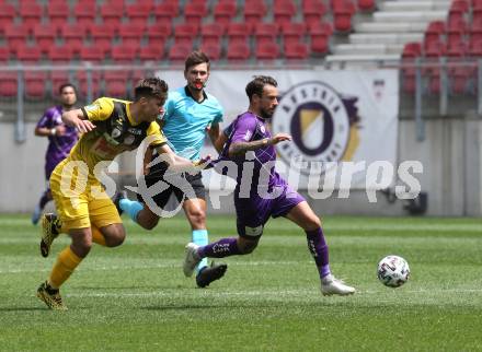 Fussball. 2. Liga. SK Austria Klagenfurt gegen Kapfenberger SV. Philipp Huetter (Klagenfurt), Amar Kvakic (Kapfenberger SV). Klagenfurt, am 7.6.2020.
Foto: Kuess
www.qspictures.net
---
pressefotos, pressefotografie, kuess, qs, qspictures, sport, bild, bilder, bilddatenbank